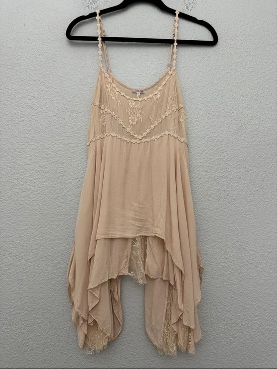 Intimately Free People Voile Pieced Laced Tunic Slip Dress Size XS - Picture 2 of 13
